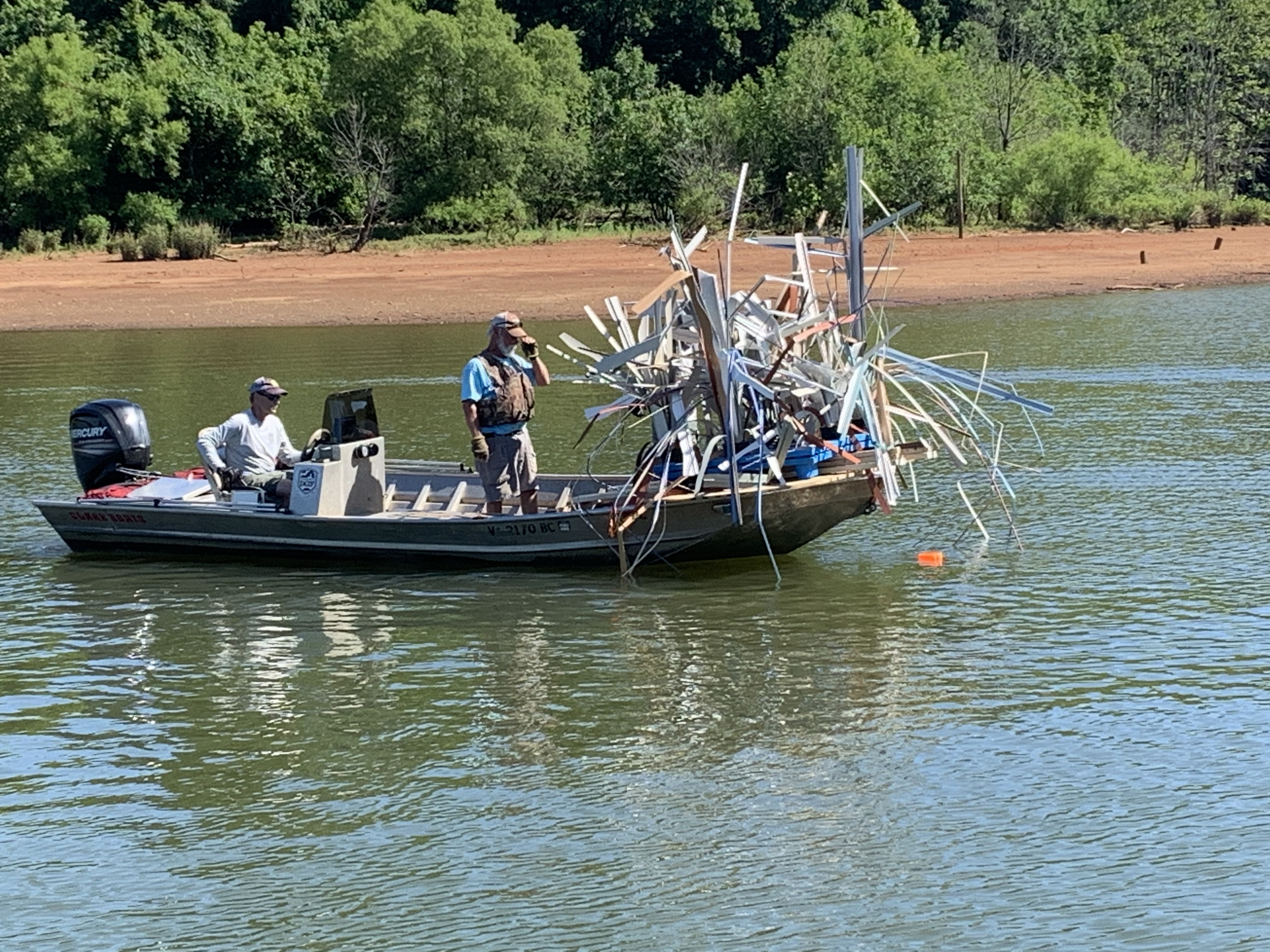 Fish Habitat Mats Installed In Virgina's Smith Mountain lake